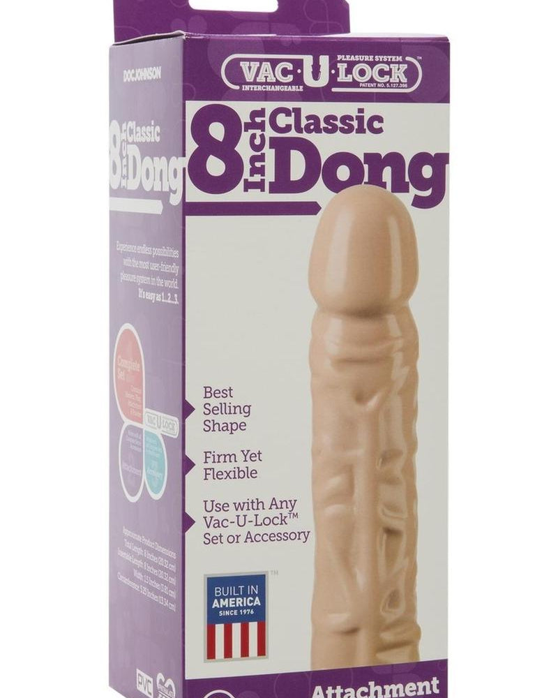 Classic Dong VacU-Lock attachment - Flesh