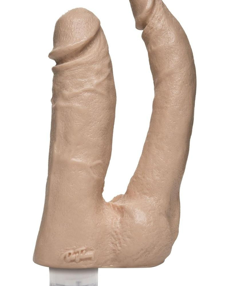 Penetrador doble vibrador de color carne The Naturals