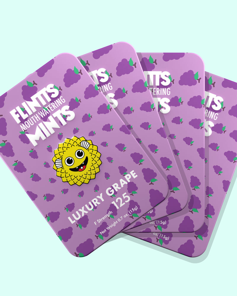 Flintts Mouth Watering Mints Luxury Grape - F-Strength 125