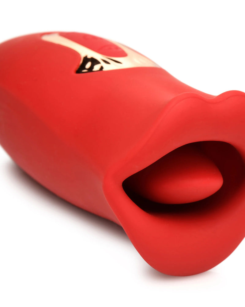 Lickgasm Kiss and Tell Mini Kissing and Vibrating Clitoral Stimulator - Red