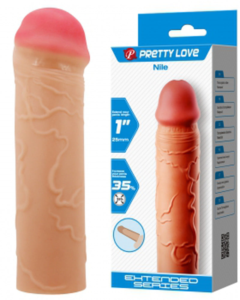 Nile Extended Penis Sleeve - Light