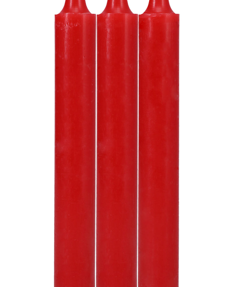 Japanese Drip Candles - 3 Pack - Red