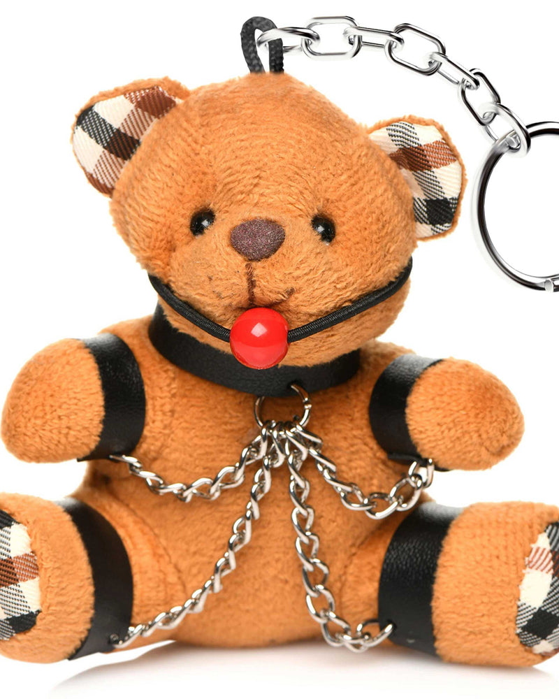Gagged Teddy Bear Keychain