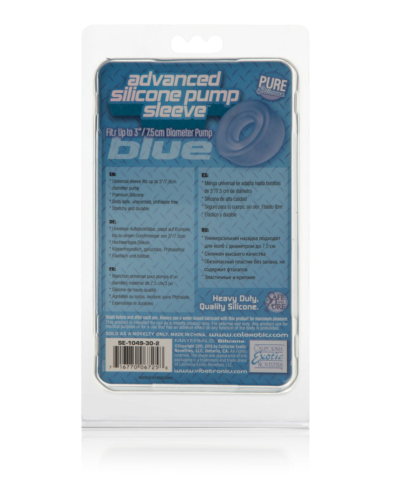 Advanced Silicone Pump Sleeve - Blue