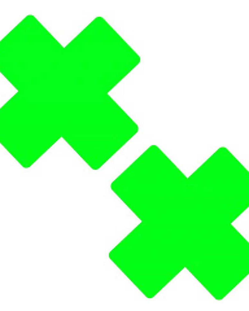 Neon Greeny Temperature Reactive X Factor Nipple Cover Pasties