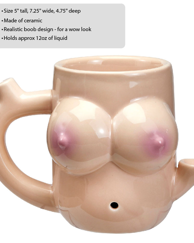 Boob Mug - Novelty Pipe