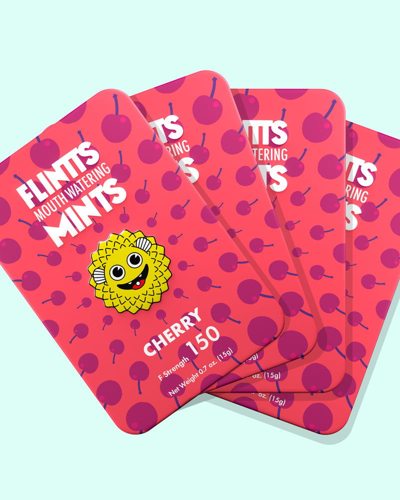 Flintts Mouth Watering Mints Cherry - F-Strength 150