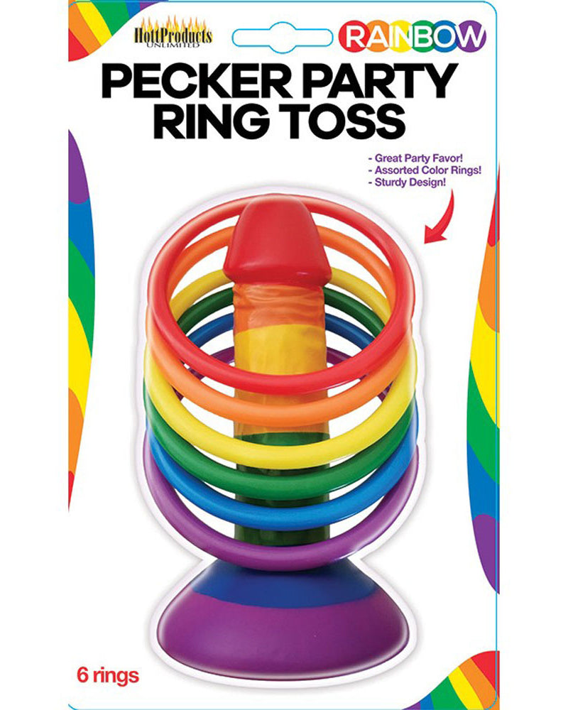 Rainbow Pecker Party Ring Toss