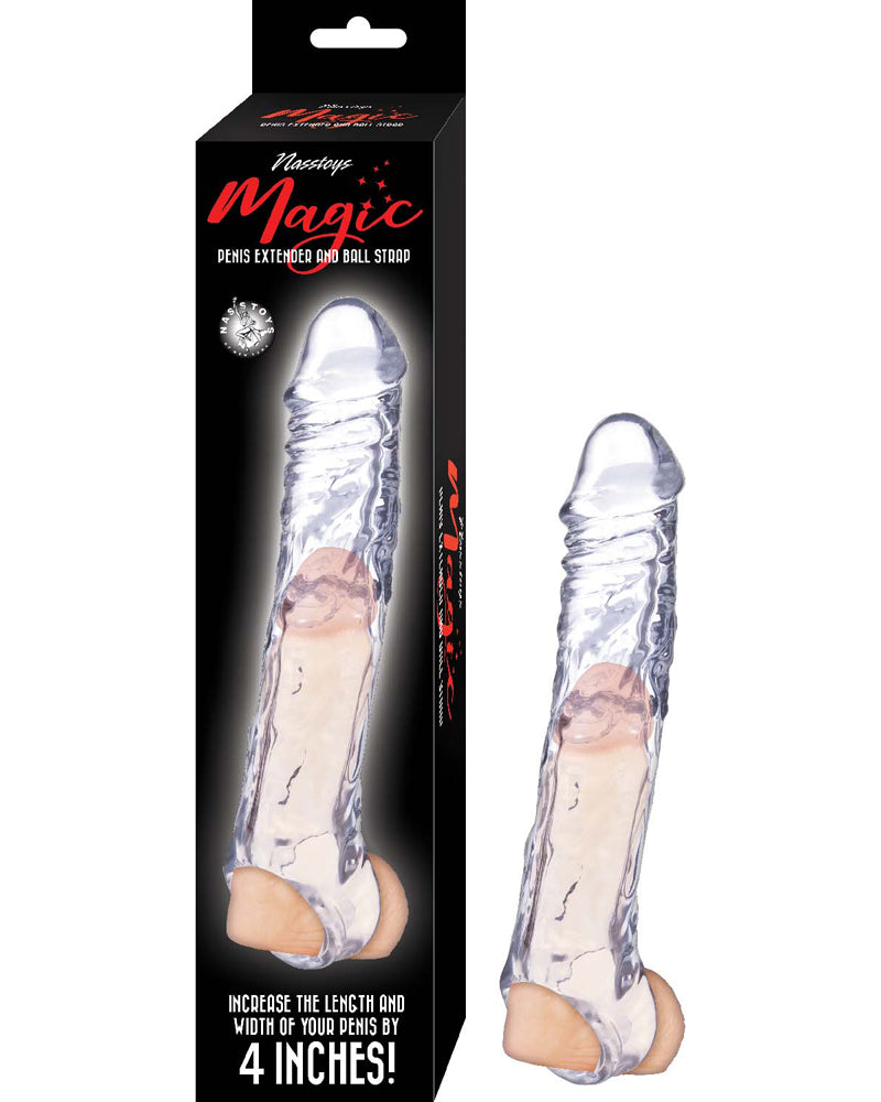 Magical Penis Extender and Ball Strap 7.5" - Clear