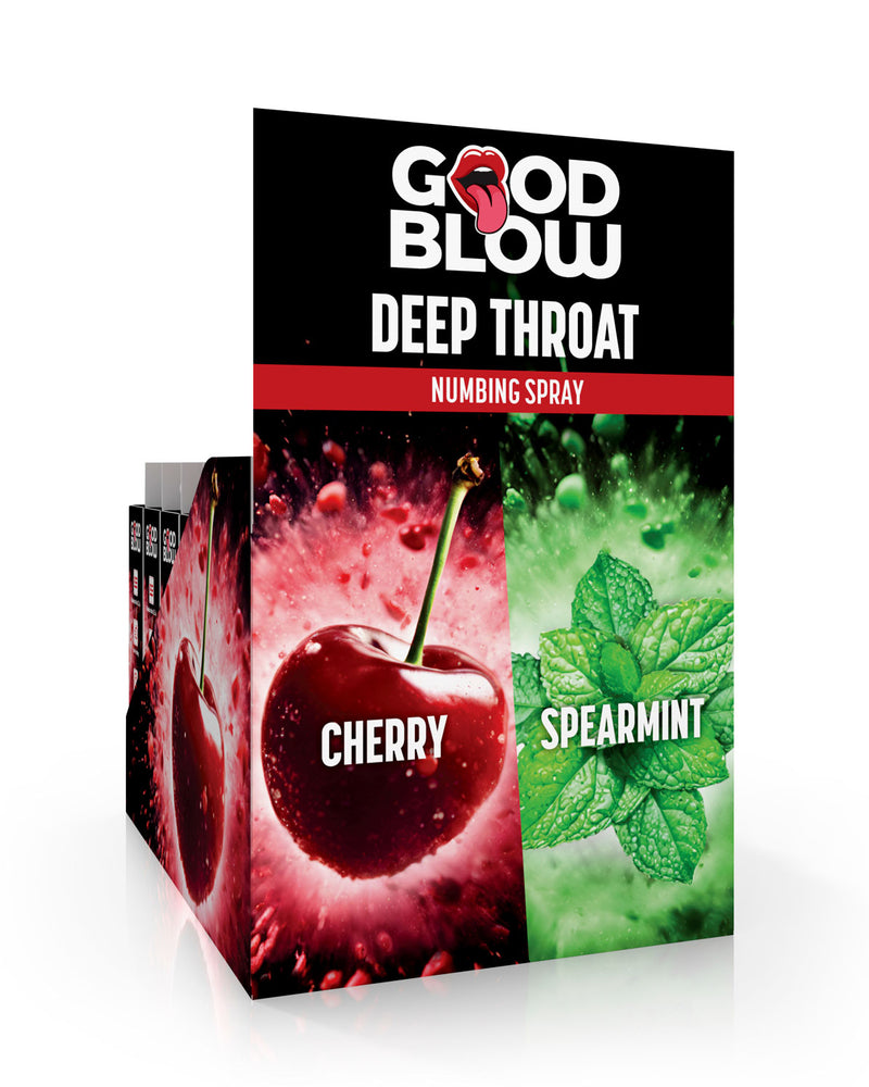 "Deep Throat Numbing Spray Pop Display - Cherry/spearmint 24 Pcs GB-AH589"