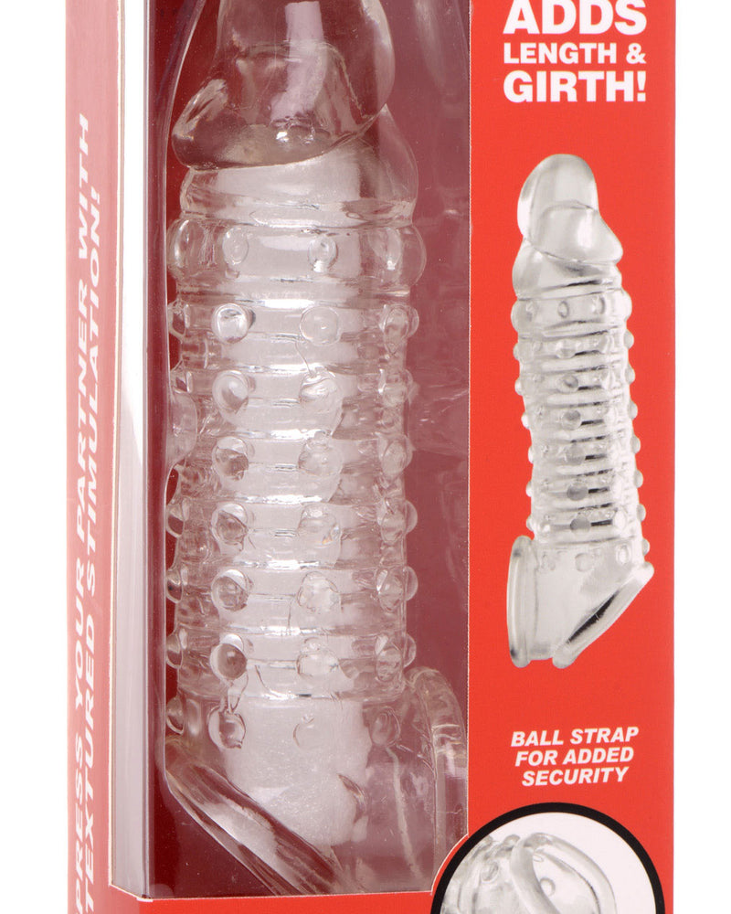 "1.5 Inch Penis Enhancer Sleeve - Clear SM-AG576CLEAR"