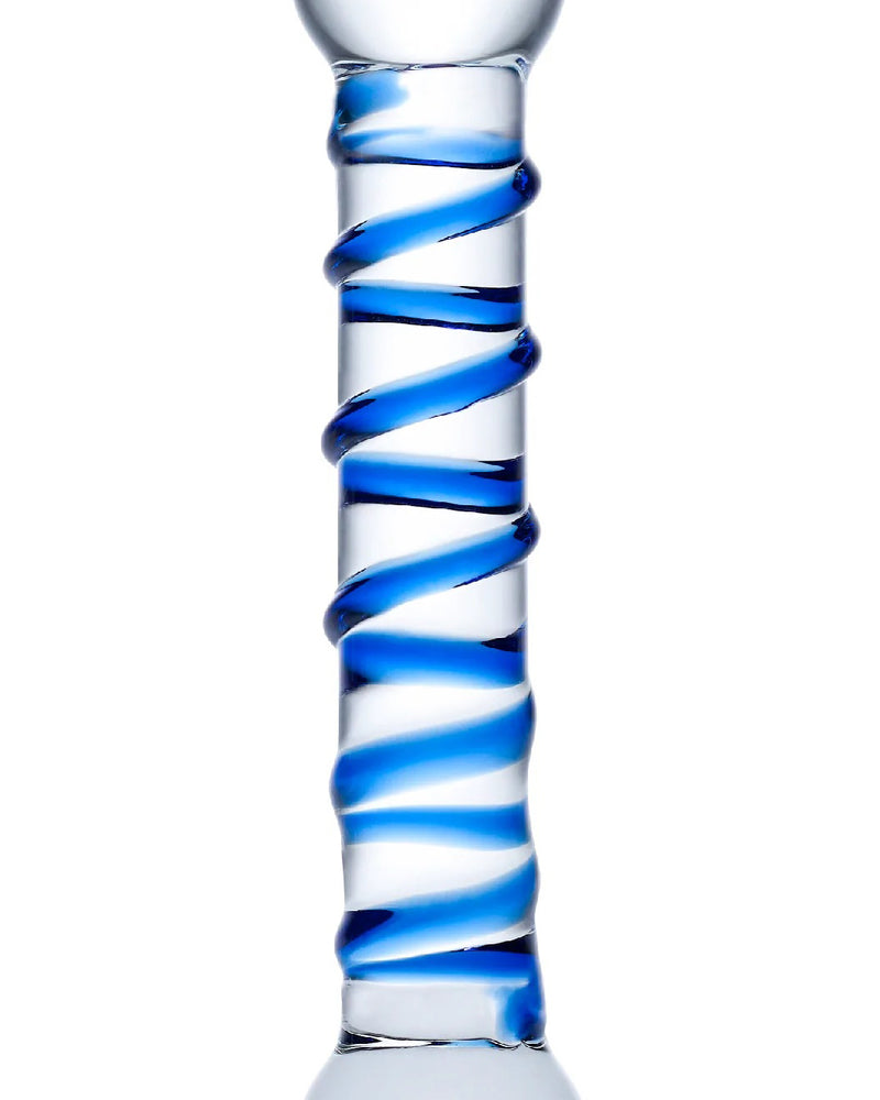 "6.5 Inch Spiral Dildo GLAS-150"