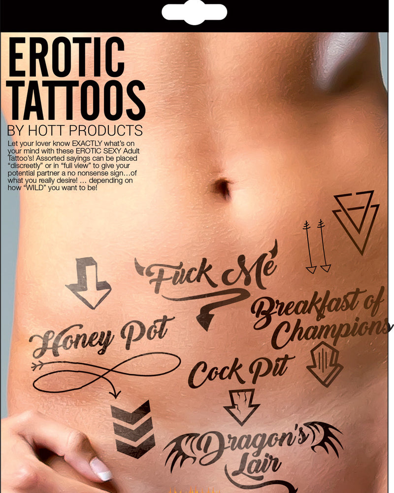 "Erotic Tattoo's - Assorted Pack HTP3206"