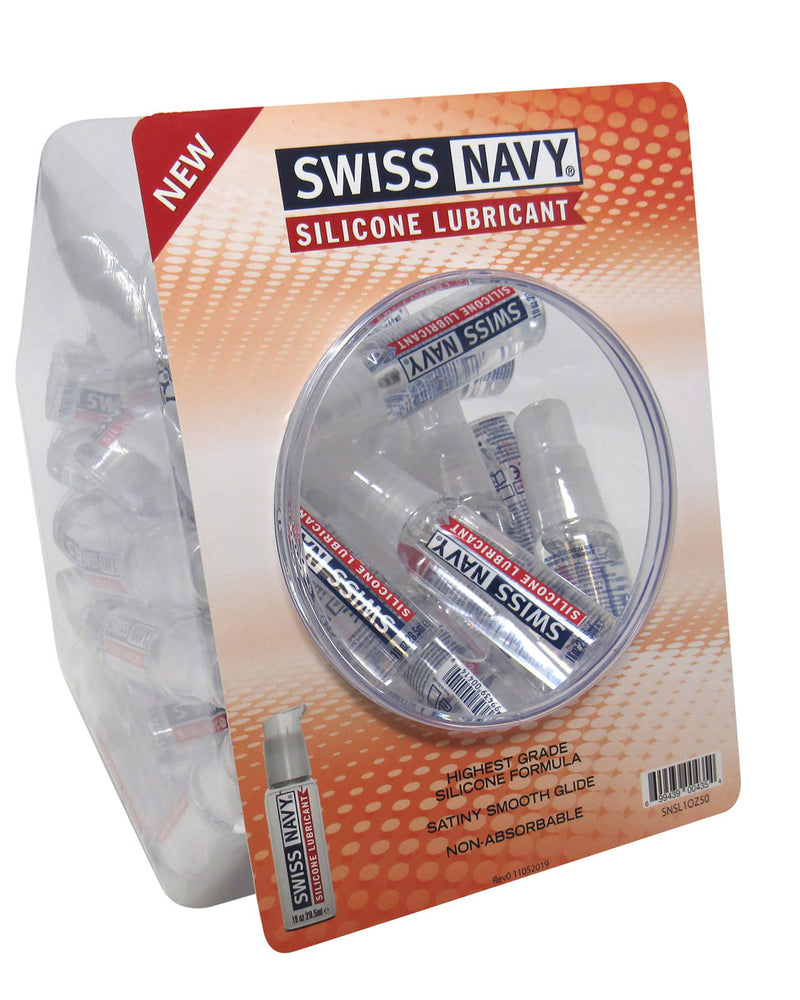 "Swiss Navy Silicone 1oz Fishbowl 50ct MD-SNSL1OZ50"