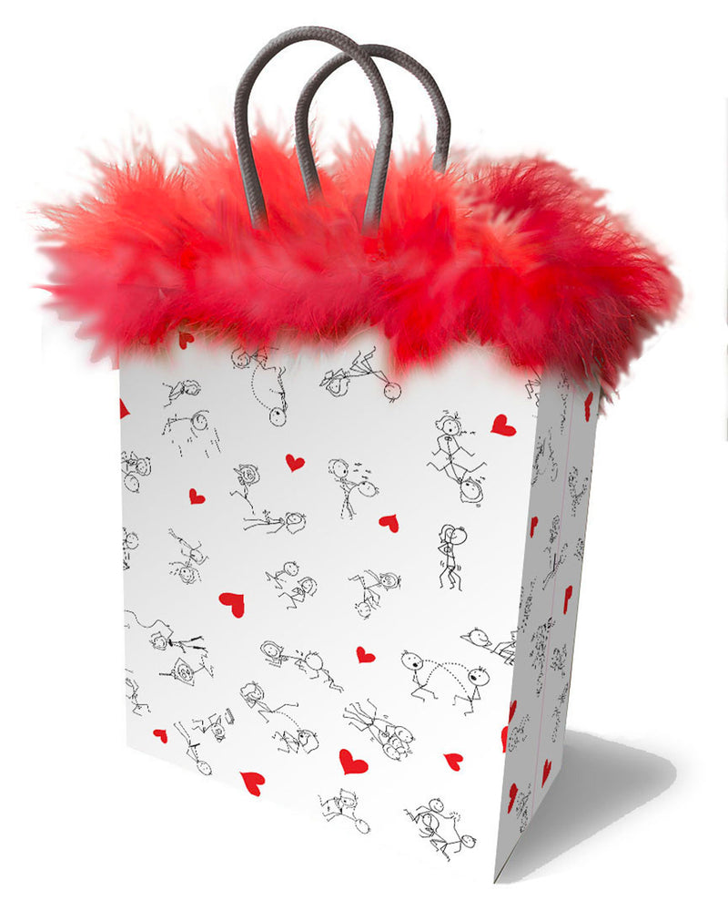 Stick Figures Gift Bag - Red