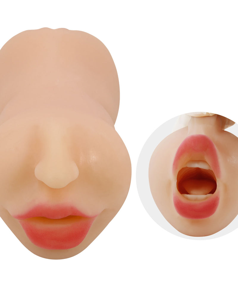 "Zoey Mouth Masturbator Sleeve - Light BM-009241N"