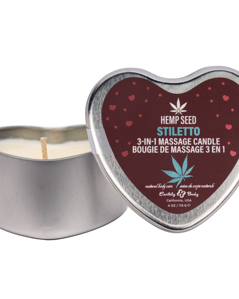 Hemp Seed 3 in 1 Massage Candle Stiletto 4.07oz