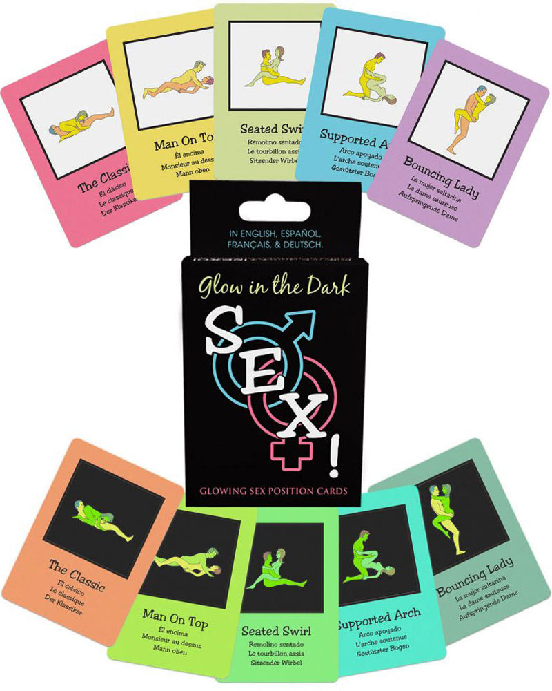 "Glow-in-the-Dark Sex Cards KG-BGC34"