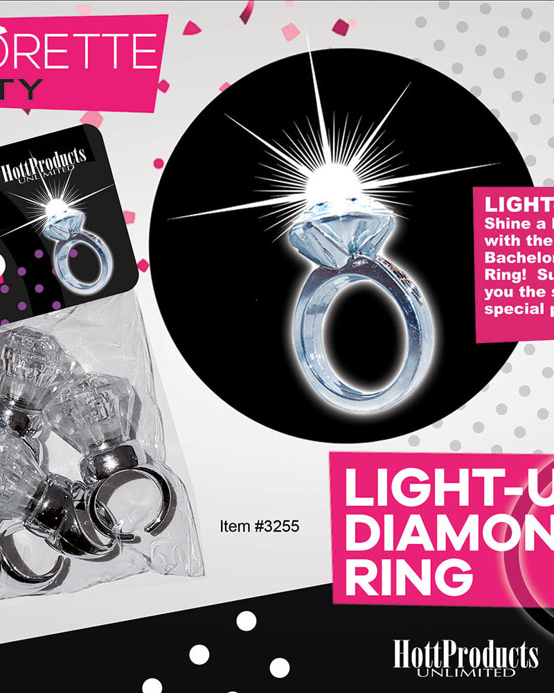 "Light Up Diamond Ring 5 Pk HTP3255"