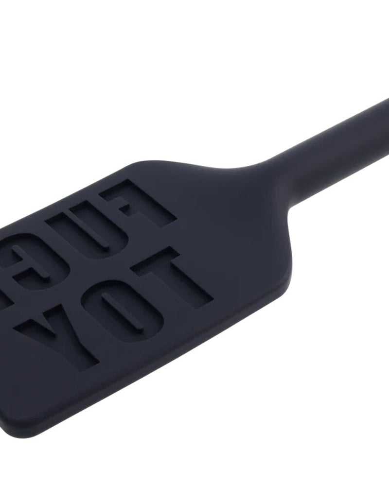 "Edge Fuck Toy Silicone Paddle - Black SS98048"