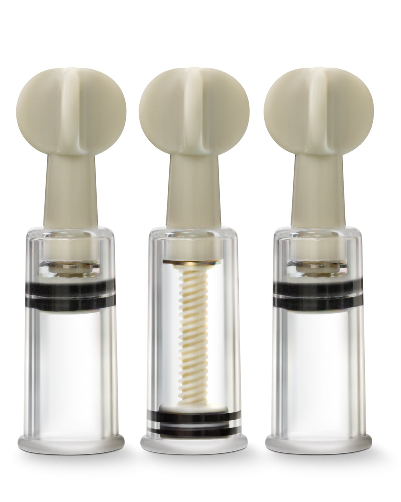 "Temptasia - Clit and Nipple Twist Suckers - Set of 3 - Clear BL-39991"