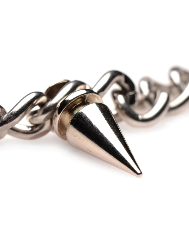 "Punk Spiked Necklace Silver MS-AG972"