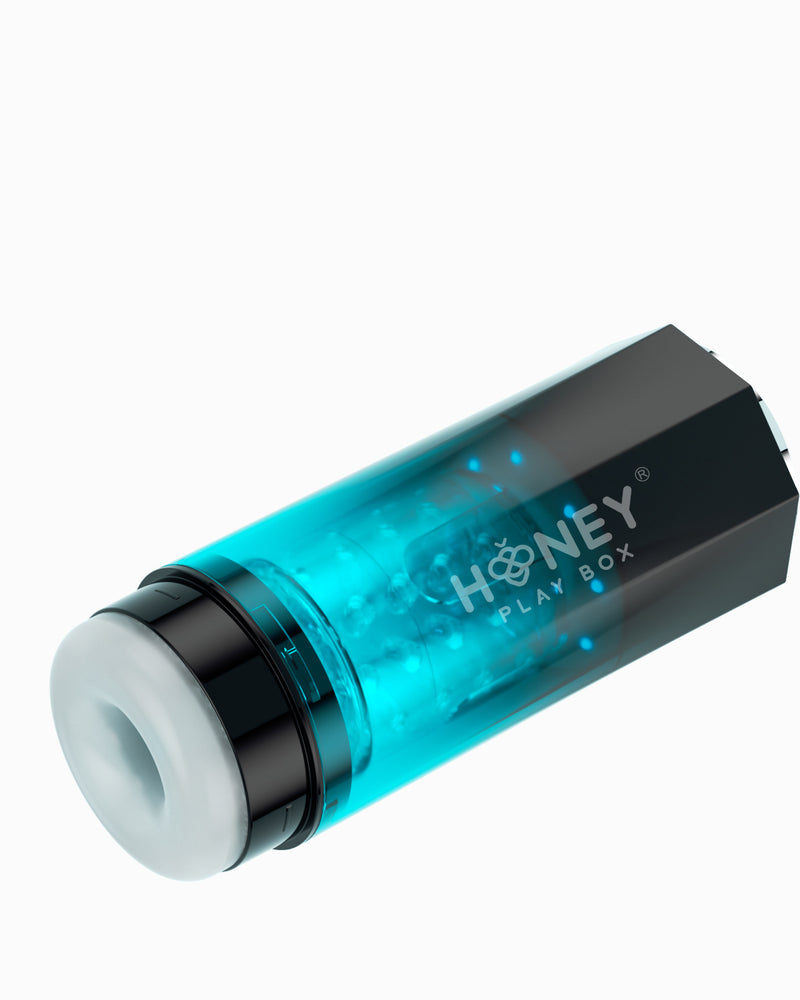 "Adrian - Water Spa Rotating Male Masturbator - Blue H-AC-22-866BLU"