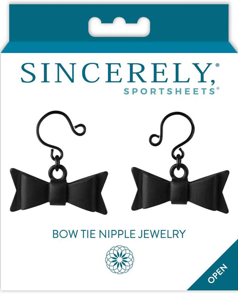 "Bow Tie Nipple Jewelry - Black SS520-29"