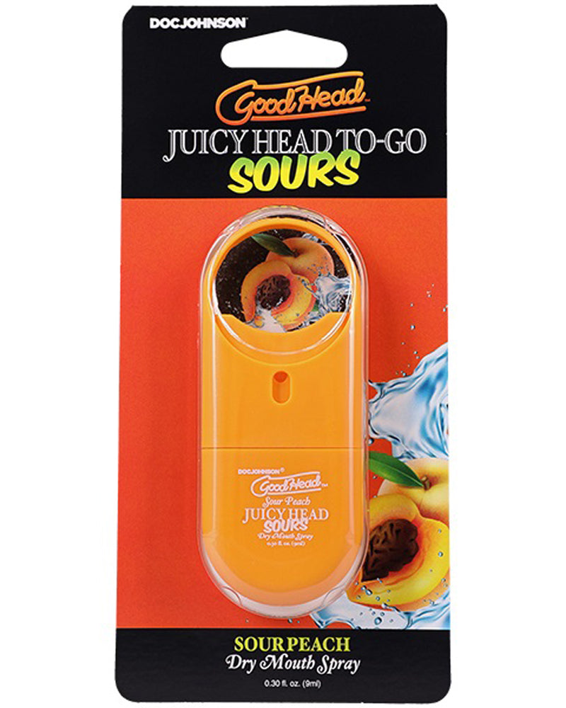 Goodhead Juicyhead Dry Mouth Spray to Go - Sour Peach .30 Oz