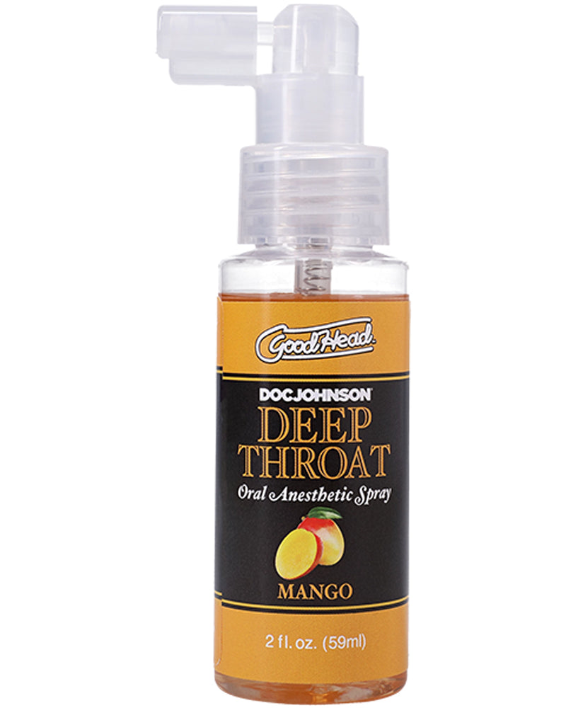 "Goodhead Deep Throat Spray Mango 2 Fl Oz DJ1360-45-BX"