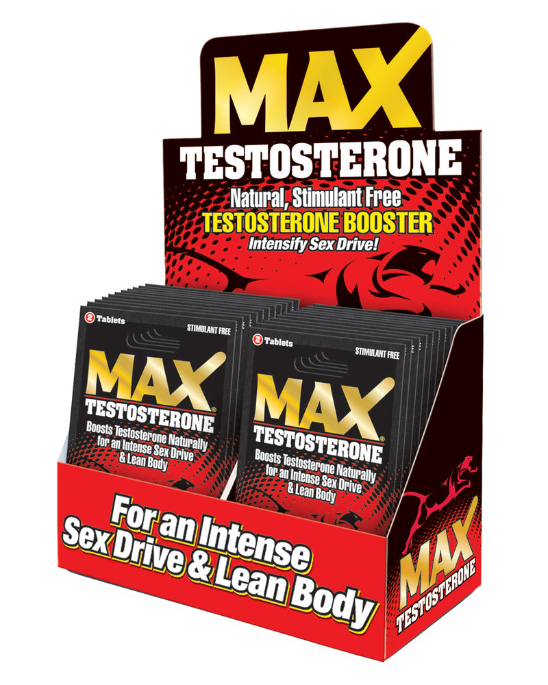 "Max Testosterone - 24 Count Display - 2 Count Packets MD-MT24"