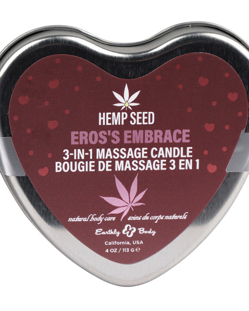 Hemp Seed 3-in-1 Valentines Day Candle - Ero's Embrace 4 Oz