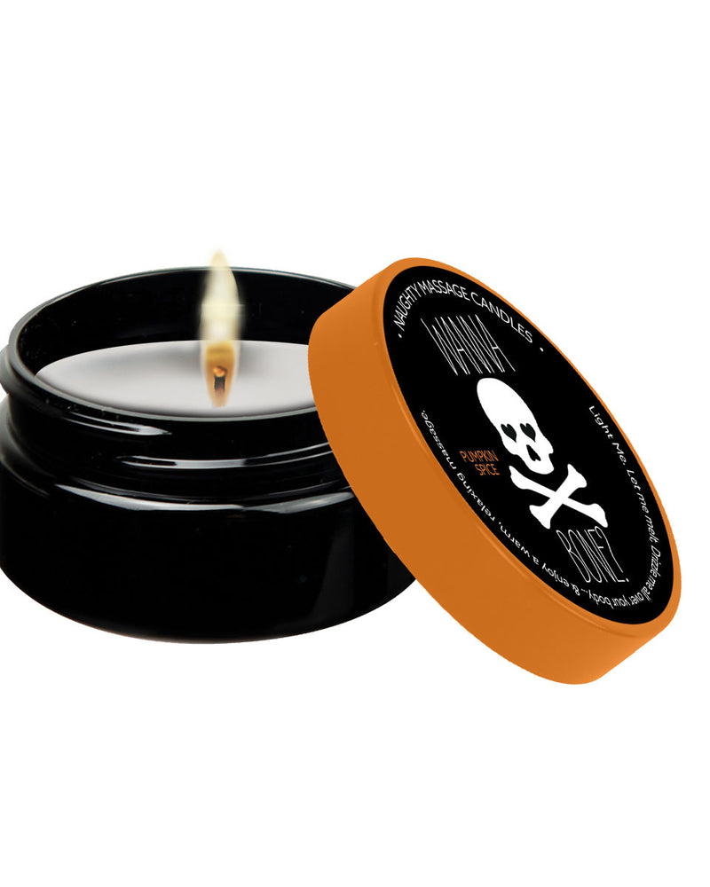 Naughty Massage Candle - Wanna Bone - Pumpkin Spice