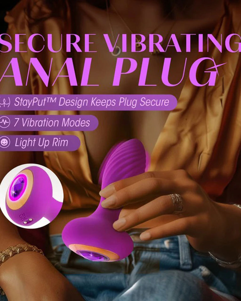 "Oh My Gem - Charm Plug - Amethyst - Purple BL-15601"