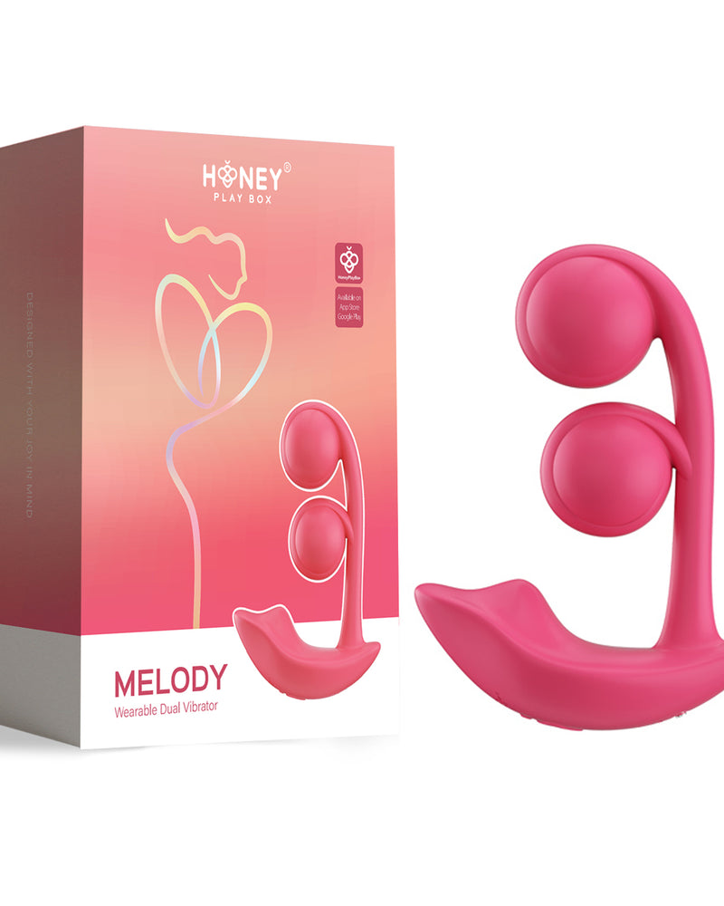 Melody Wearable Dual Vibrator - Pink