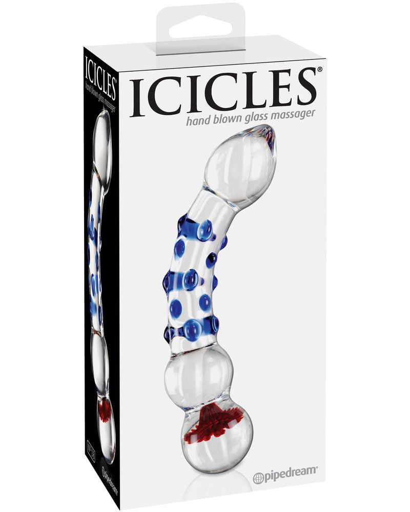 Icicles No. 18 - Clear / Blue
