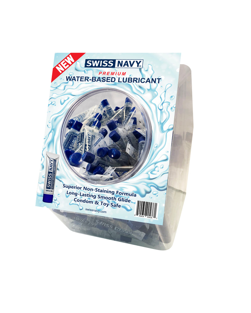 "Water-Based Lubricant 10ml 100pc Fishbowl Display MD-SNWB10ML100"