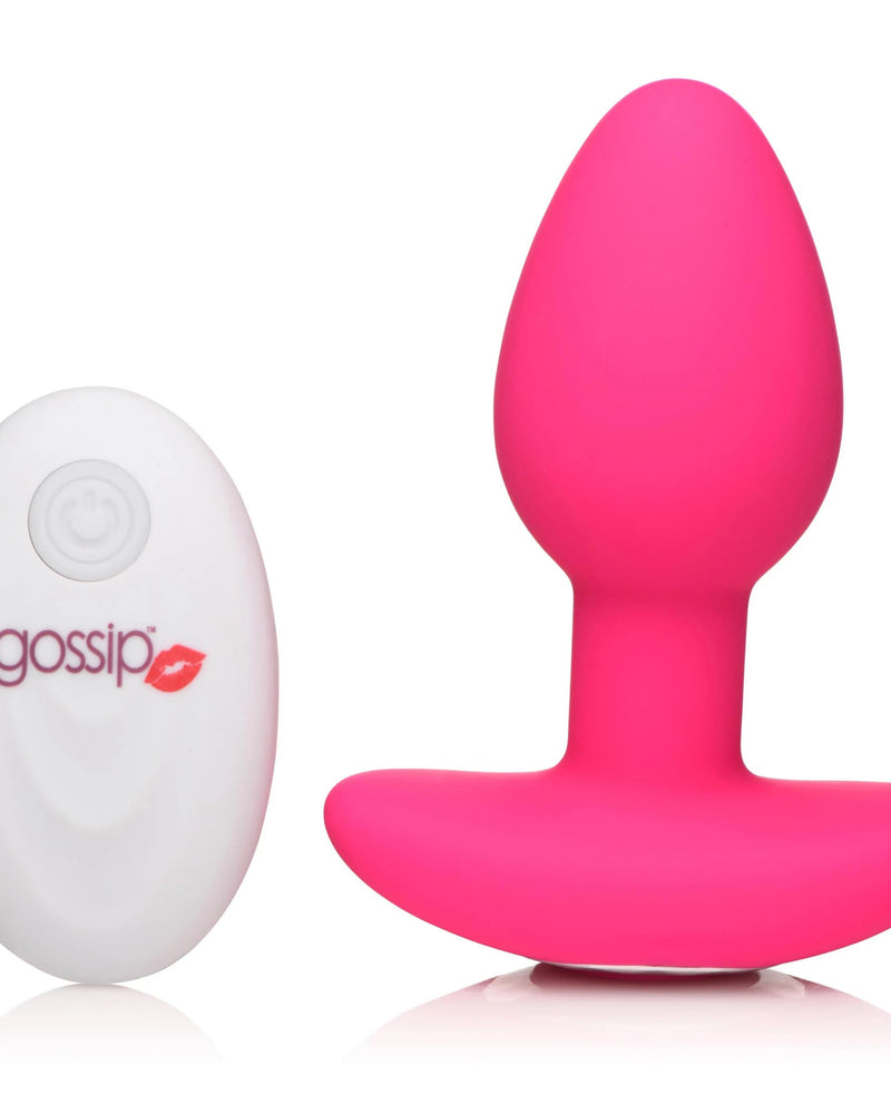 Gossip Pop Rocker 10x Vibrating Silicone Plug - Magenta