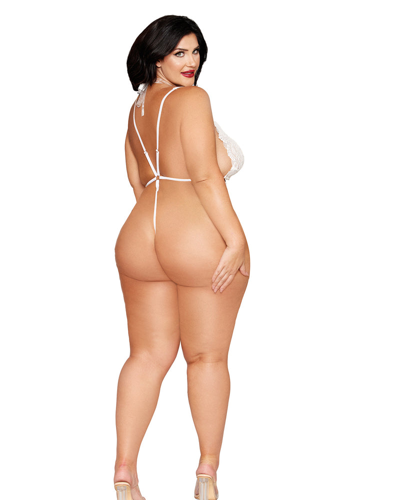 Teddy and Harness Dmnd - Queen Size - White