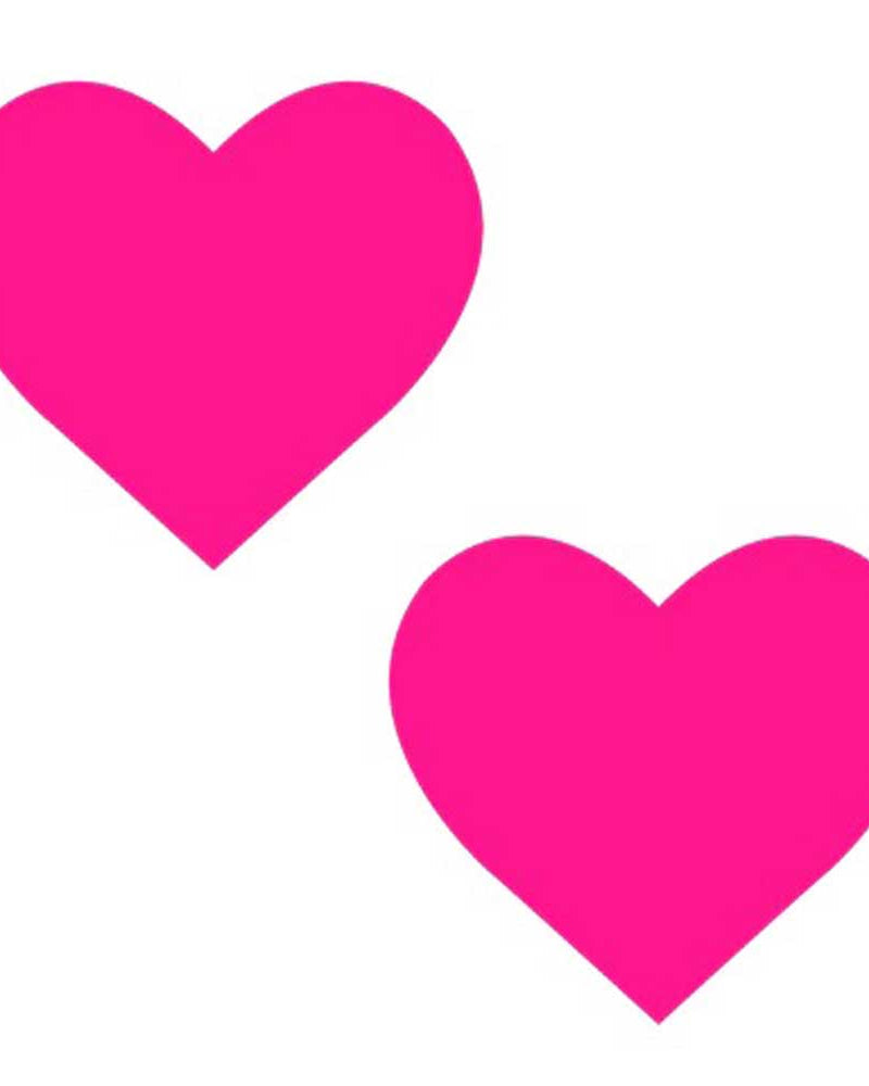 "Neon Pinky Tink Temperature Reactive Heart Nipple Cover Pasties NN-HRPI-HRT-NS"