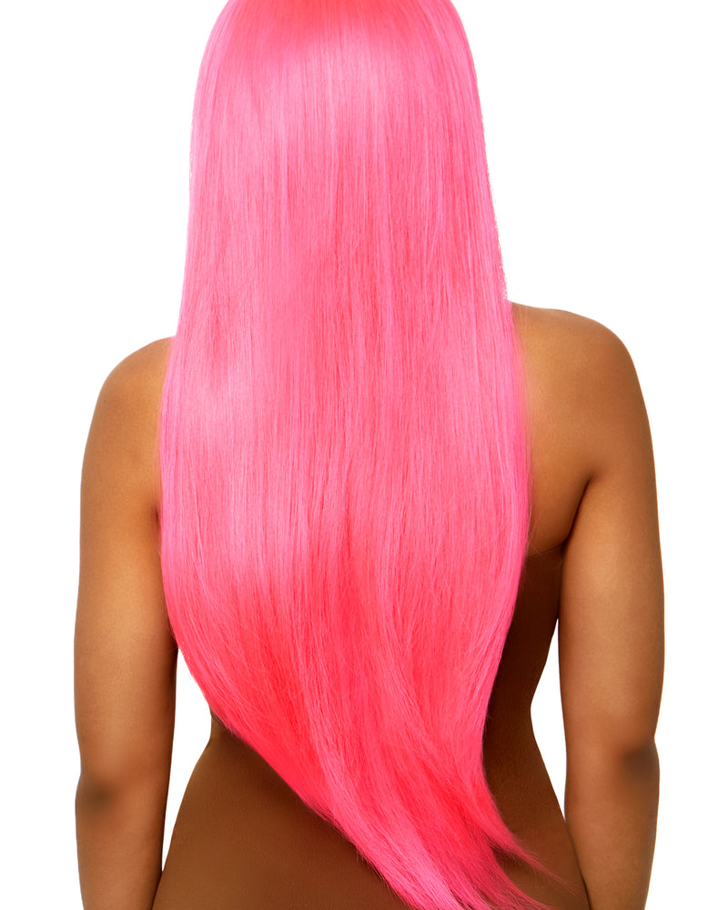 "Long Straight Wig 33 Inch - Pink LA-A2864PNK"