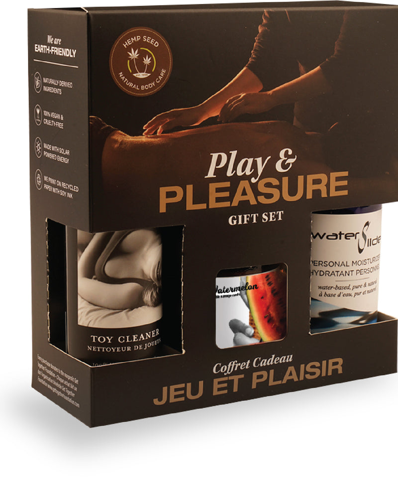 "Hemp Seed by Night Play and Pleasure Gift Set - Pleasure Gift Set - Watermelon EB-HSBN004"