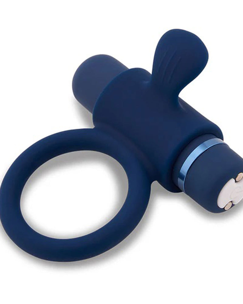 "Nu Sensuelle Silicone Bullet Ring - Navy Blue BT-M39NBL"