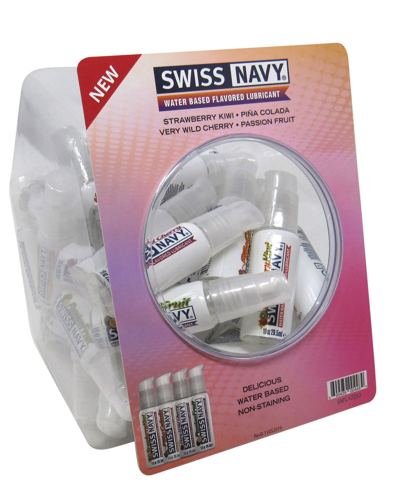 "Swiss Navy 4 Flavored 1oz 50ct Fishbowl MD-SNFL1OZ50"