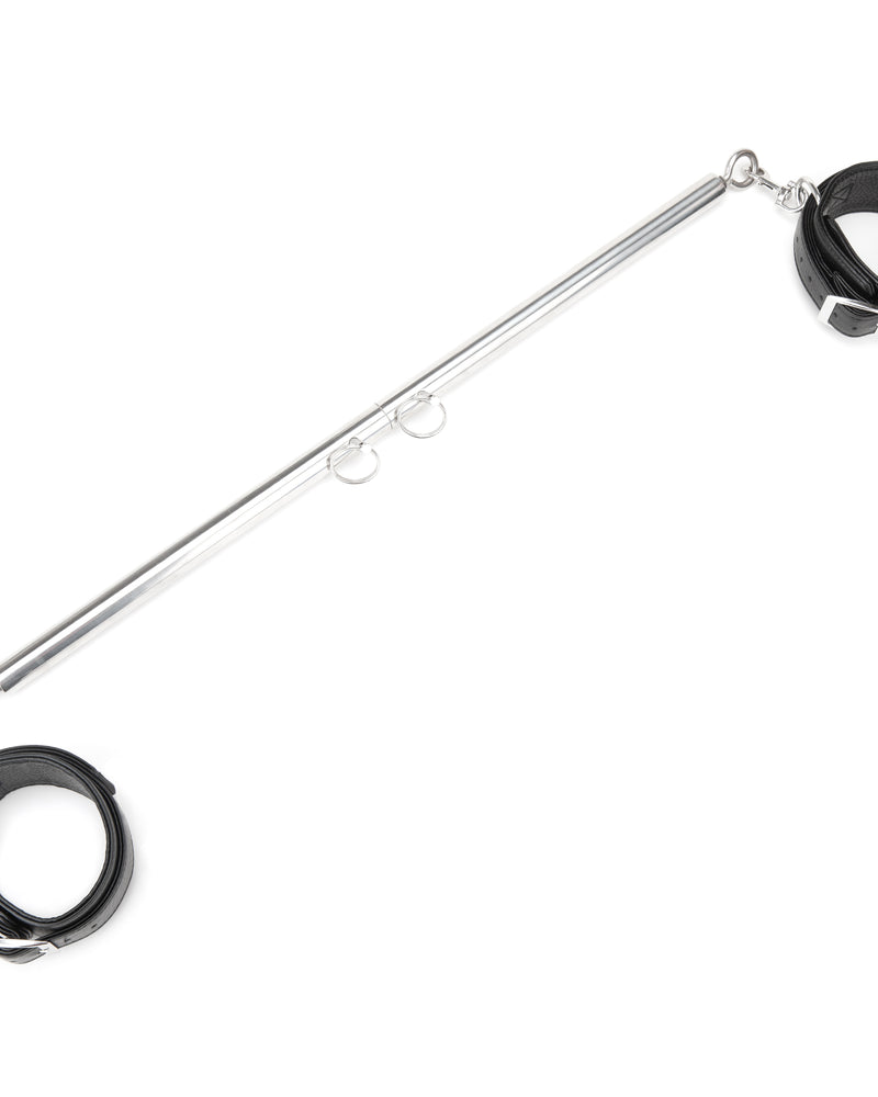 "Expandable Spreader Bar Set 24 Inches - 36 Inches With Detachable Leatherette Cuffs EL-LF1000"