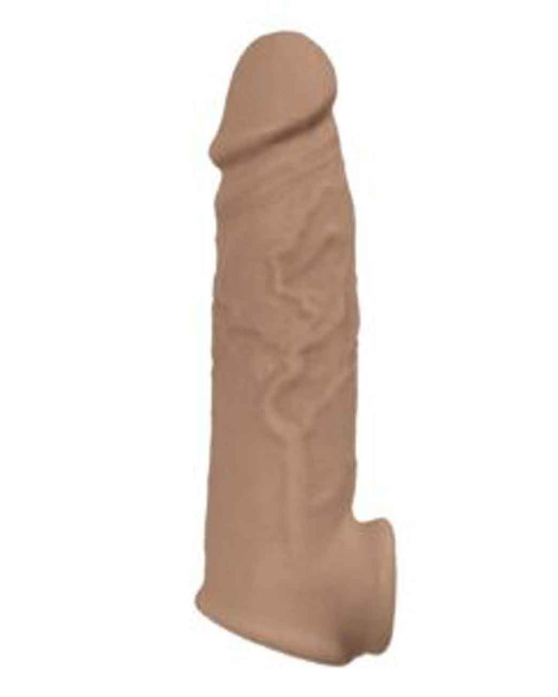 Natural Realskin Vibrating Penis Xtender - Brown
