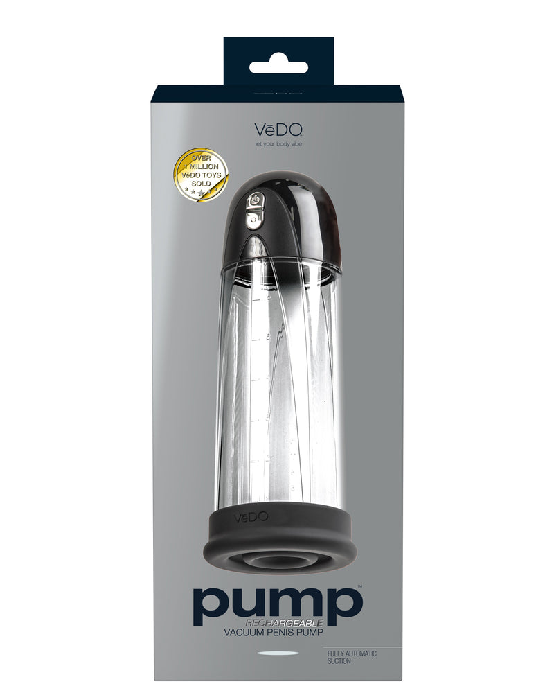 Pump Rechargeable Vacuum Penis - Just Black