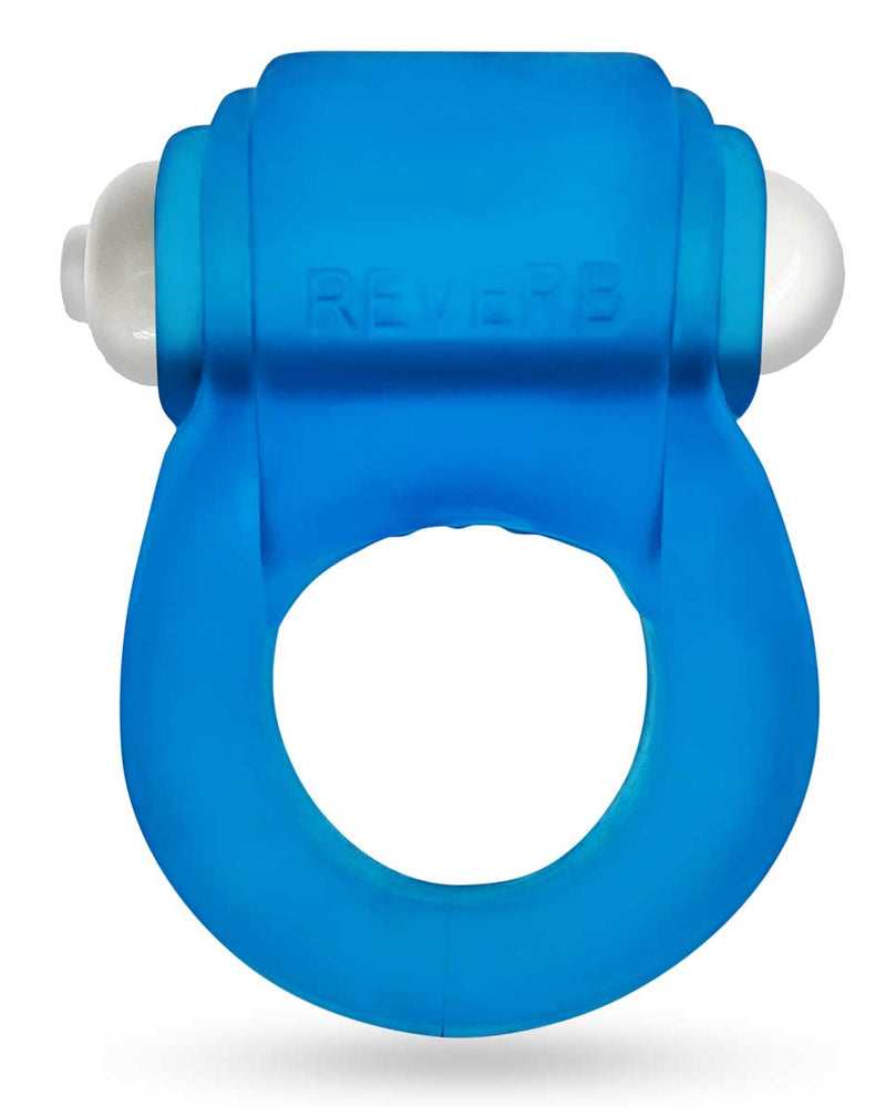 Glowdick Cockring With Led - Blue Ice