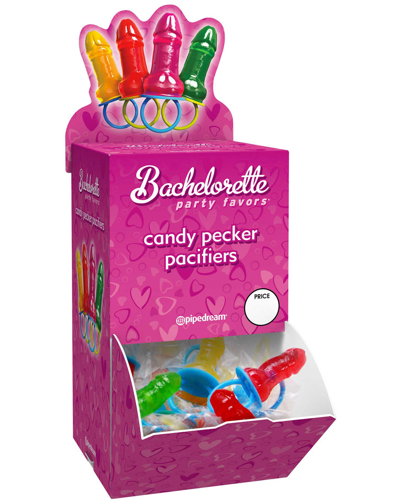 Bachelorette Party Favors Candy Pecker Pacifier 48 Pieces Display