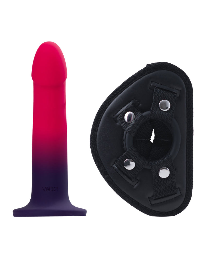 "Duo Semi-Realistic Dildo With Harness - Pink/purple VI-A0209"